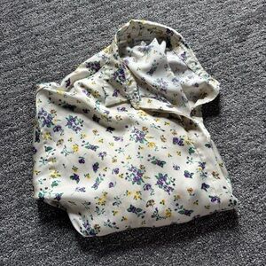 Heartloom Kelci Floral Bodysuit Buttonfront Sz Medium Cottagecore Feminine